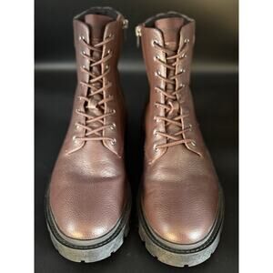 Coach New York Citysole Leather Boots Oxblood Men Size 13 Signature Rare